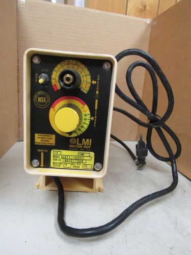 LMI MILTON ROY PUMP A371-150SH 10 MAX. GPD 140 MAX. PSI 115V 1A 1 AMP A