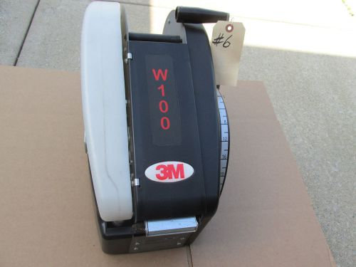 3m w100 tape dispenser water activated takes 3&#034; wide tape cuts up to 36&#034; vgc!!!! for sale