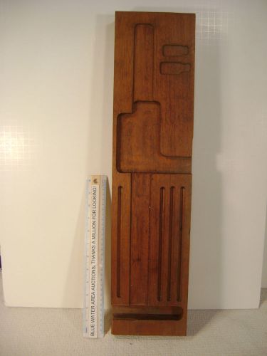 Mahogany Wood Block Holder for Height Gage, Starrett, or Other Vintage Vernier