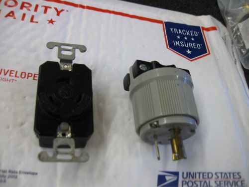 20 amp 125 volt (nema l5-20) twistlock receptacle and cord end for sale