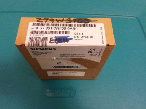 New seal box Siemens 6ES7 331-7NF00-0AB0 SM 331 Analog Input 6ES7331-7NF00-0AB0