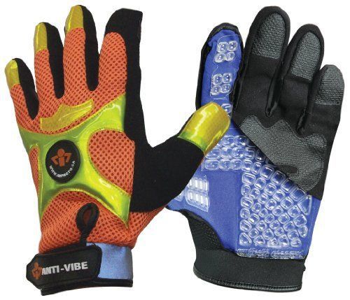 Impacto BGHIVIS50 Anti-Vibration High Visibility Mechanics Air Glove  Orange/Bla