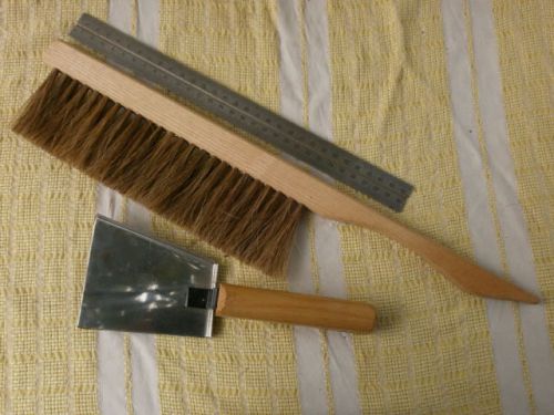 NEW Bee Honey Shovel\Scraper &amp; Bee Hive Brush Hive Tool Beekeeping Equipment