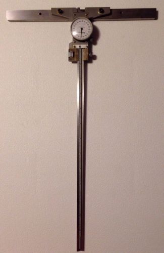 MITUTOYO Dial Depth Gage, 0 to 12&#034; *~ 4&#034; Base Plus 10&#034; Extension ~*