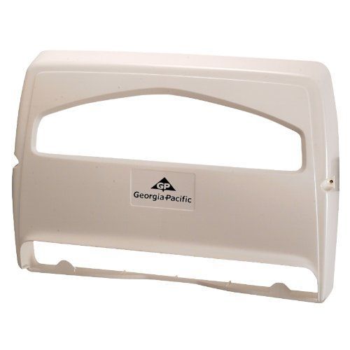 Georgia Pacific 57710 Safe-T-Gard 1/2 Fold Toilet Seat Cover Dispenser, White