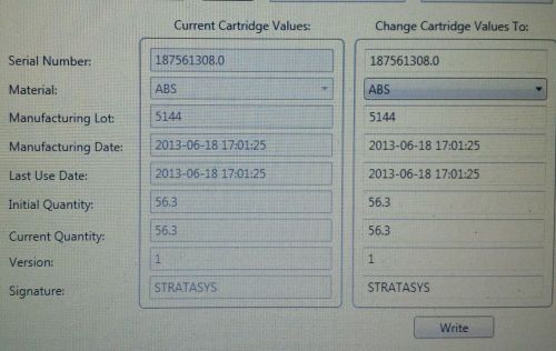 Filament Cartridge Read/Write Driver Cable. ( Not Stratasys )