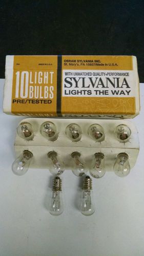 ( LOT OF 12 ) NEW  SYLVANIA   10S6/10-250V  CANDELABRA  BASE BULB