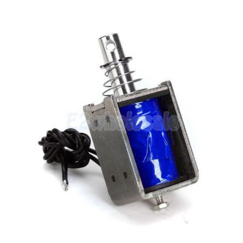 Mechanical Push Type Open Frame Solenoid Electromagnet Holding Force 0.8N DC 12V