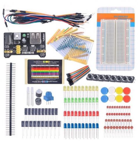 Diy electronic starter kits breadboard cable led potentiometer for arduino for sale