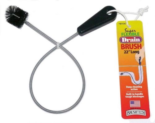 BRUSHTECH FLEXIBLE DRAIN BRUSH B113C 22&#034; LONG NEW