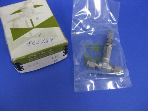 NUPRO SS-2SG Straight Pattern Metering Valve, 2000psig, 1/8&#034; Swagelok Tube, NEW