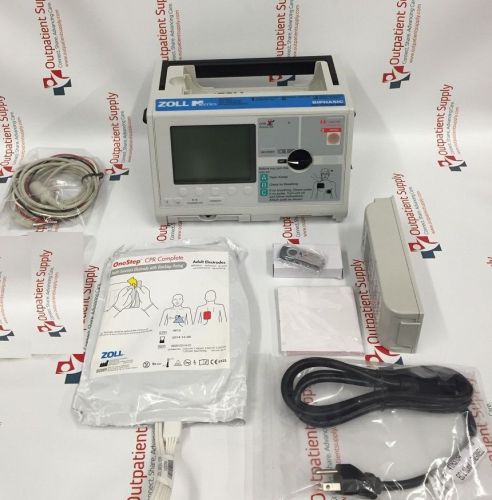 Zoll m series biphasic: 3 lead ecg ekg analyze cpr rescue aid als aed - warranty for sale