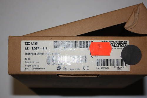 AEG SCHNEIDER AUTOMATION Modicon AS-BDE P-2 18 discrete input TSX A120 16PT 115V