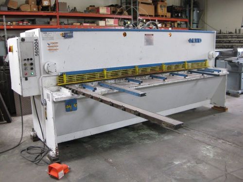 LVD 1/4&#034; X 10&#039; HYDRAULIC SHEET METAL SQUARING SHEAR. DIGITAL BACK GAUGE COUNTER.