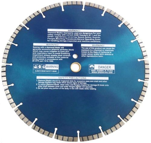 14&#034; DIAMOND BLADE 4 WALK BEHIND SAW HAND HELD GAS SAW (2) PACK