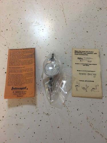 Brown &amp; Sharpe Interapid 312b-2 .0005&#034; .060&#034; Dial Test Indicator New No Box