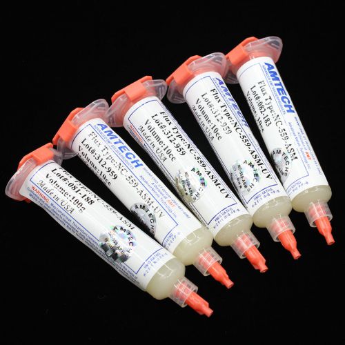 10pcs/lot AMTECH NC-559-ASM Flux paste lead-free solder paste solder + Needles