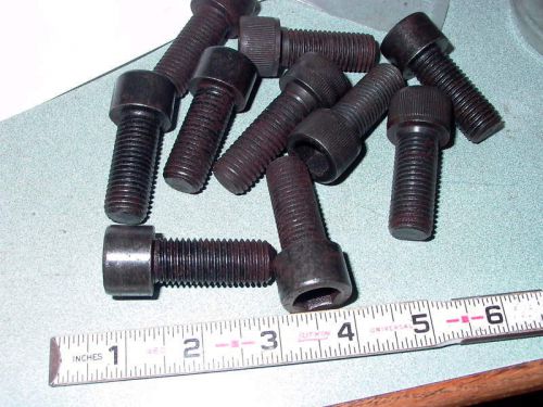 LOT OF TEN ALLEN HEAD CAP SCREWS / BOLTS  5/16-13 X  1-1/2&#034;