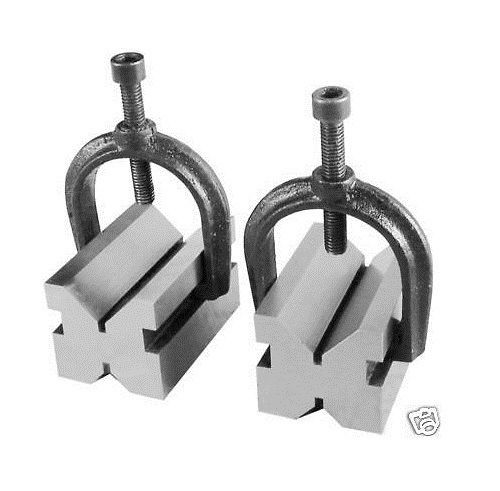 1-5/8 X 1-3/4 X 2-3/4 INCH V-BLOCK &amp; CLAMP 2 PAIR SET