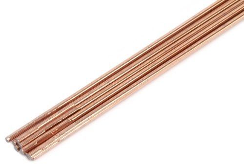 Forney 42327 Copper Coated Brazing Rod, 1/8-Inch-by-18-Inch, 10-Rods
