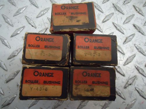 LOT OF 5 ORANGE ROLLER BUSHINGS Y-48-S