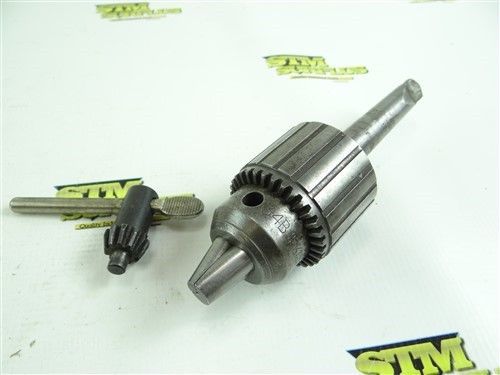 JACOBS 34B DRILL CHUCK  W KEY 1/2&#034; CAPACITY 2MT SHANK