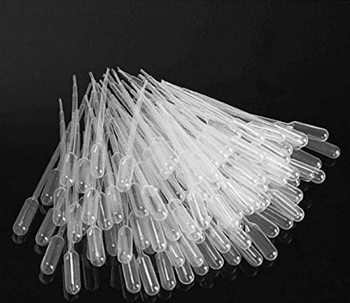 100 PCS 3ml Disposable Polyethylene Eye Dropper Set Transfer Graduated Pipettes