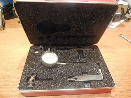 Starrett Plunger Type Indicator Set No. 196  Jeweled .001&#034; with Original Case