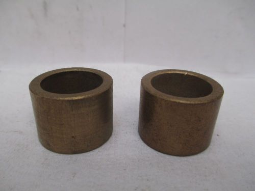 NEW NO NAME BRASS BRONZE BUSHING 3/4&#034; ID 1&#034; OD 3/4&#034; WIDTH &#034;LOT OF 2&#034;