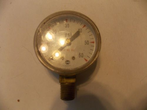 USG  U.S. Gauge Pressure Vacuum Gauge 30-60psi Tube-SST 316 CONN-SST 316