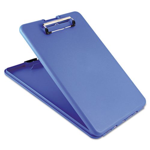 Saunders Slimmate Storage Clipboard, 1/2&#034; Capacity, Holds 8.5w X 12h, Blue