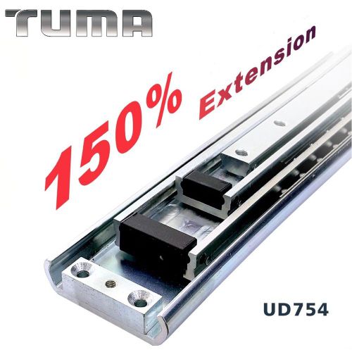 150% extension extra heavy duty slides 750mm heavy duty drawer slides-tuma (1pc) for sale