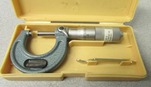 NICE MITUTOYO 103-135 M125-1&#034; MICROMETER * IN CASE