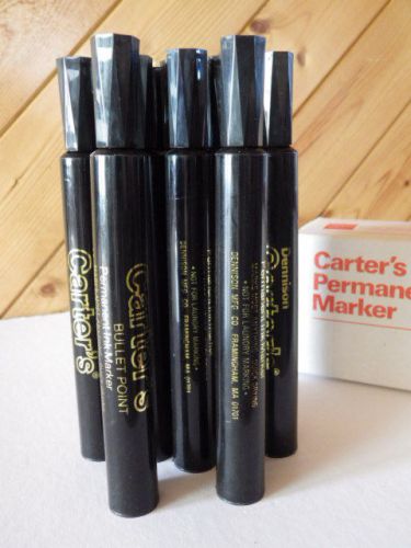 Carter&#039;s  Large Desk Style Permanent Bullet Point Markers, Black, Box of 14