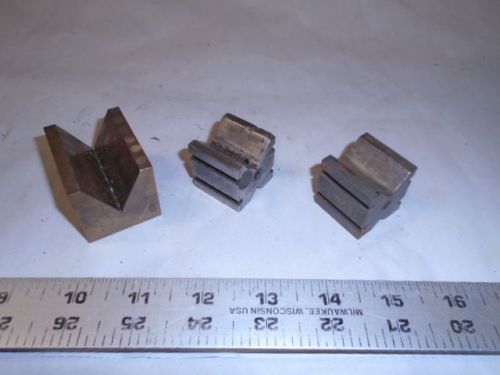 MACHINIST TOOLS LATHE MILL Machinist Lot V Block s 2 Are Starrett