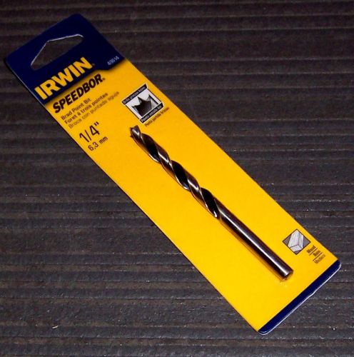 Irwin 49614 1/4&#034; Brad Point Drill Bit