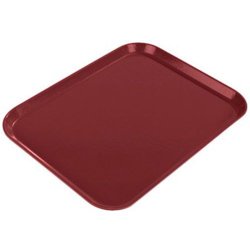 Carlisle Glasteel Fiberglass Tray, rectangular, 16-3/8 x 12 in, Cherry Red, 12ea