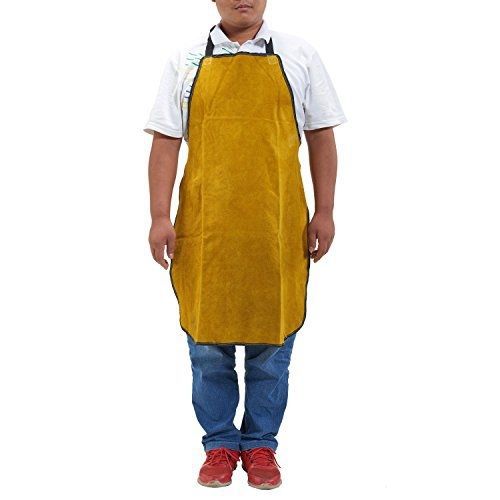 Joyutoy Bib Apron Weld Premium Whole Split Cowhide Whole Leather Welding Apron