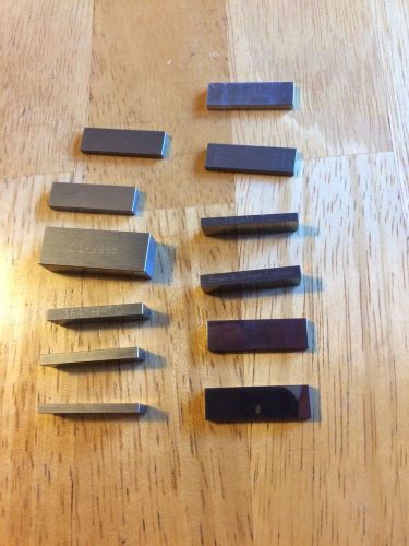 12 Piece Lot Of Steel Gage Blocks