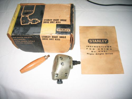 Stanley right angle drive unit h351, with original box &amp; instructions for sale