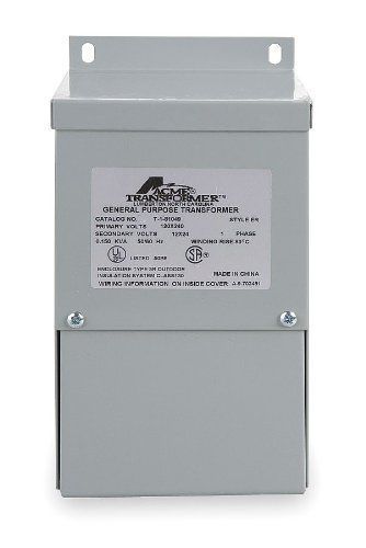 Acme Electric T181058 Buck-Boost Transformer,1 Phase, 60 Hz, 0.5 kVA,120V x 240V