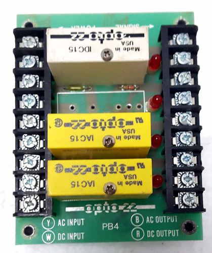 OPTO22 PB4  MOUNTING RACK, STANDARD, 18 PINS, 4 CHANNEL OUTPUT MODULE