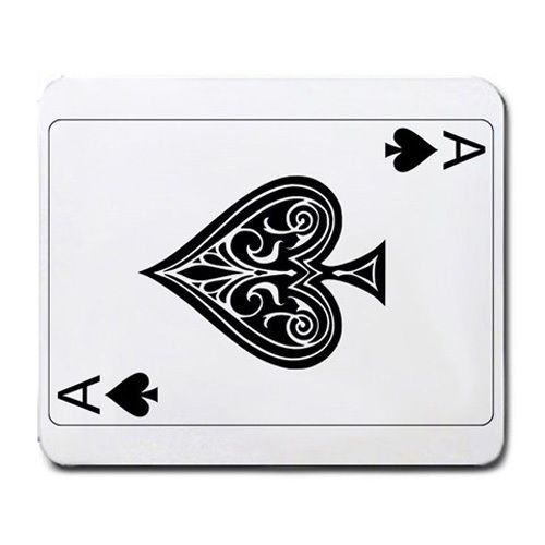 New Ace of Spades Poker Cards for mousepad mouse pad free shipping