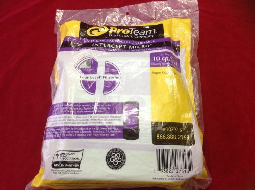 Proteam super coach backpack vacuum10 qt bags #107313 pack of nine new for sale