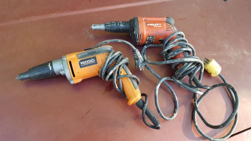 HILTI SD 4500 Drywall Screwgun and Ridgid R6000-1 drywall screw gun