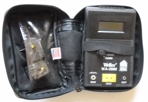 WELLER WA-2000 SOLDER IRON ANALYZER TESTER TEMP/MVAC/OHMS SET OF TWO