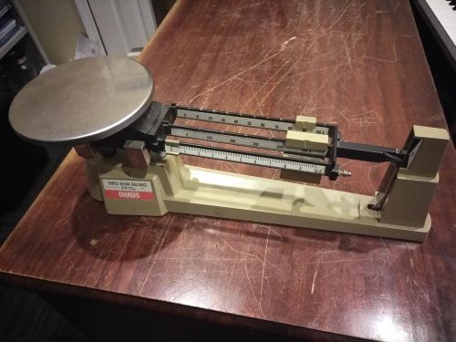 Vintage Triple Beam Balance Ohaus Scale 2610g