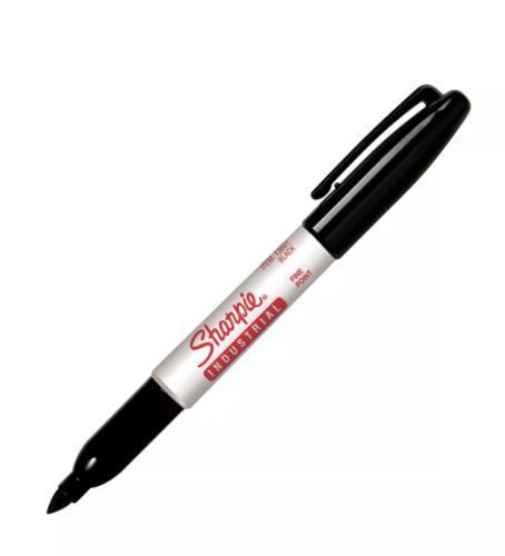 Set of 3 - Sharpie 13601 Industrial Fine Point Permanent Marker, Black