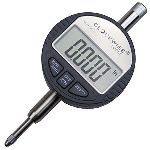 Clockwise Tools DIGR-0055 Electronic Digital Indicator Gage Gauge Inch/Metric