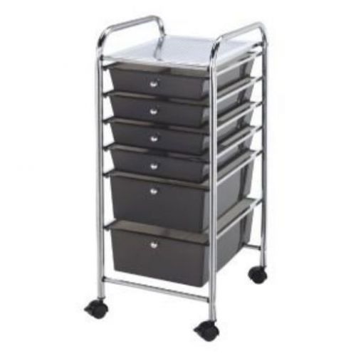 Blue Hills Studio Storage Cart with 6 Drawers 13-Inch by 32-Inch by 15-1/2-Inch,